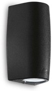 Φωτιστικό Τοίχου Keope 147819 9x16,5x7,5cm 2xGU10 6W 4000K IP55 Black Ideal Lux