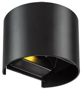 Απλίκα Round IP44 με ρυθμιζόμενη γωνία φωτισμού 6w Led 3000K Warm White 420 lm  Μαύρο Αλουμίνιο Viokef Greg 4188701