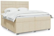 ΚΡΕΒΑΤΙ BOXSPRING ΜΕ ΣΤΡΩΜΑ ΚΡΕΜ 200X200 ΕΚ. ΥΦΑΣΜΑΤΙΝΟ 3291780