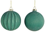 JΚ Home Décor - Μπάλα Γυάλινη Πράσινη 2Σχδ 8cm