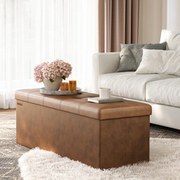 Ταμπουρέ Με Αποθηκευτικό Χώρο (110x38x38) Songmics LSF070K01V1