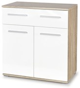 LIMA KM-1 chest, color: sonoma oak / white DIOMMI V-PL-LIMA-KM1-BIAŁY/SONOMA