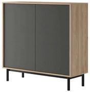 Μπουφές 21112-BS-24 104x126x39cm Natural-Anthracite Particle Board