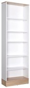 Intrahome Βιβλιοθήκη Bator Intrahome σε λευκό- oak χρώμα 60x26x197εκ | SKU: INTRAPA-140111315