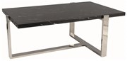 ŁAWA VELA A CZARNY MARMUR/SREBRNY 109X66