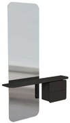 Καθρέπτης Τοίχου One More Look 5108C5620-2 78x15x118cm Black Oak-Anthracite Umage Ατσάλι,Ξύλο