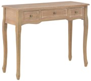 280047 vidaXL Dressing Console Table with 3 Drawers Brown