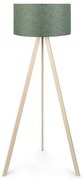 Φωτιστικό δαπέδου Rosling Megapap Mdf/ύφασμα Pvc χρώμα φυσικό/χακί 38x38x140εκ.-GP029-0001,19