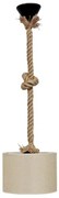 Κρεμαστό Φωιτιστικό Οροφής HK-02 ROPE Φ20 ΜΠΕΖ 14-0178 Heronia-14-0178-Μπεζ 14-0178