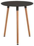 Τραπέζι ART Ξύλο Φυσικό/Μαύρο D. 60 H.68cm