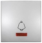 Πλήκτρο Μπουτόν Κουδουνιού Λυχνία Lumen-15-056-Ασημί 15-056