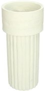 Βάζο ArteLibre Ιβουάρ Polyresin 12.4x12.4x25.5cm-05153171