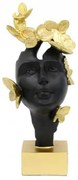 ΕΠΙΤΡΑΠΕΖΙΑ ΔΙΑΚΟΣΜΗΤΙΚΗ ΦΙΓΟΥΡΑ ”Face mask” Fylliana FL22068 ΜΑΥΡΟ-ΧΡΥΣΟ ΧΡΩΜΑ 13x9x31εκ 374-225-475