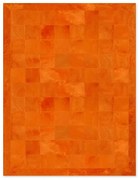 Δερμάτινο Χειροποίητο Χαλί Skin 20 Orange