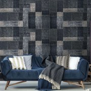 Ταπετσαρία Jute Washed WP20207 Grey-Black MindTheGap 52x300cm