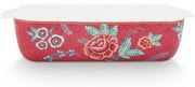 ΣΚΕΥΟΣ ΦΟΥΡΝΟΥ 27.5x18.5x6.5cm PIP STUDIO - FLOWER FESTIVAL DARK PINK