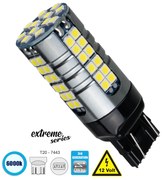 GloboStar® 81163 Λάμπα Αυτοκίνητου T20 - 7443 - W21/5W 3rd Generation Can-Bus Extreme Series LED 66 SMD 3030 15W 2250lm 360° DC 12V IP20 Ψυχρό Λευκό 6000K