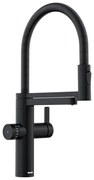 Blanco Evol-S Pro Black Matte Μπαταρία Κουζίνας Φίλτρου