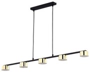 Φωτιστικό Οροφής - Ράγα Dallas 6092 5xGX53 10W 108x130cm Gold TK Lighting