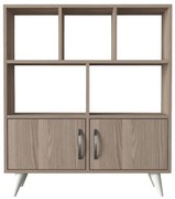 Βιβλιοθήκη-Ραφιέρα Orbit 90x22x105cm Grey Oak 881-00-020 Μελαμίνη