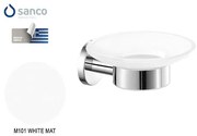 Σαπουνοθήκη Επιτοίχια Sanco Ergon White Matt 25902-M101