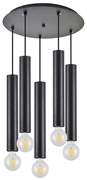 SE21-BL-5-5BL ADEPT TUBE BLACK Black Pendant+