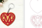 Intra απο ξύλο plywood 3mm-4mm πάχος Alphabet Keychain Letter M Δίασταση 6x6 cm INTRAFABR-99755363