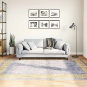vidaXL Χαλί Πλενόμενο Αντιολισθητικό Γκρι και Χρυσό 150 x 230 εκ.