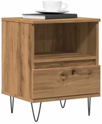 vidaXL Κομοδίνο τεχνίτης Δρυς 40x35x50 εκ. από Επεξεργασμένο Ξύλο
