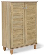 Παπουτσοθήκη-ντουλάπι SANTO 10 ζεύγων χρώμα sonoma 60x34,5x91,5εκ 60x34.5x91.5 εκ.
