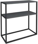 Κονσόλα Castel 0212576 90x33,5x90cm Black-Anthracite Μελαμίνη,Μέταλλο