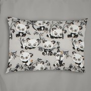 Μαξιλαροθήκη Παιδική Panda Bear 96 Grey DimCol 35X45 100% Cotton Flannel