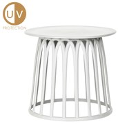 Liberta BASKET COFFEE TABLE ΛΕΥΚΟ 50x50xH44cm 50x50xH44cm 27-0123