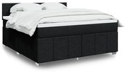 ΚΡΕΒΑΤΙ BOXSPRING ΜΕ ΣΤΡΩΜΑ ΜΑΥΡΟ 180X200 ΕΚ. ΥΦΑΣΜΑΤΙΝΟ 3289449