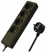 Πολύπριζο Σούκο 4 Θέσεων Χωρίς Καλώδιο 94311 Ηλεκτροτεχνική Χαραλαμπίδης-94311-Μαύρο 94311