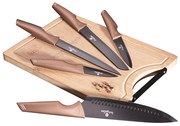 Μαχαίρια Berlinger Haus Σετ 6 τμχ Mε Βάση Κοπής Rose Gold Edition BH-2707