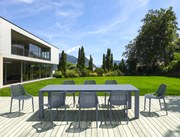 SIESTA Σετ Τραπεζαρίας 9τμχ Vegas Air Dark Grey 100X260/300Χ75εκ. 20.9991