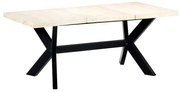 vidaXL Τραπεζαρία Λευκή 180 x 90 x 75 εκ. από Μασίφ Ξύλο Μάνγκο