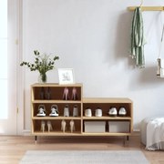 vidaXL Παπουτσοθήκη Sonoma Δρυς 102x36x60 εκ. από Επεξεργασμένο Ξύλο