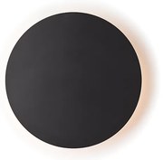 Φωτιστικό Επίτοιχο Aca ZM1724LEDWB ECLIPSE Μαύρο Ματ (Black Mat) 3000K