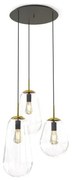 Κρεμαστό Φωτιστικό Οροφής 3xE27 25W IP20 Pear 7794 Nowodvorski-7794-Λευκό-Χρυσό 7794