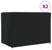 vidaXL Καλύμματα Κούνιας Κήπου 2τεμ. 220x150x150 εκ 420D Ύφασμα Oxford