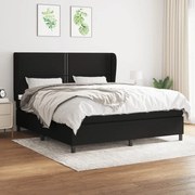 ΚΡΕΒΑΤΙ BOXSPRING ΜΕ ΣΤΡΩΜΑ ΜΑΥΡΟ 180X200 ΕΚ. ΥΦΑΣΜΑΤΙΝΟ 3127903