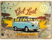 Μεταλλική πινακίδα Volkswagen VW - T1 - Let's Get Lost