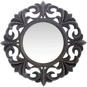 Καθρέπτης Τοίχου ArteLibre Μαύρο Πλαστικό Φ40.6x4.4cm-14740046