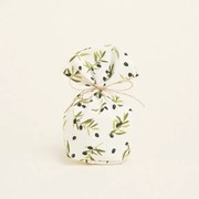 Beauty Home ΠΟΥΓΚΙ ΜΕ ΒΑΣΗ 8 x 12 cm  ΜΙΚΡΕΣ ΕΛΙΕΣ ΛΕΥΚΟ ΦΟΝΤΟ 140 CM