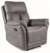 FOTEL ROZKŁADANY HADES SZARY TAP.207 DIOMMI-80-3281