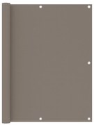 vidaXL Διαχωριστικό Βεράντας Taupe 120 x 500 εκ. Ύφασμα Oxford