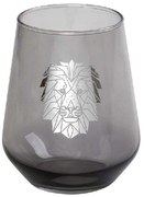 Ποτήρι Ουίσκι Jungle Lion RAB617K6 8,9x11cm 425ml Grey-Silver Espiel Γυαλί