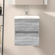 vidaXL Ντουλάπι Νιπτήρα Grey Sonoma 41 x 38,5 x 45 εκ. Επεξεργ. Ξύλο